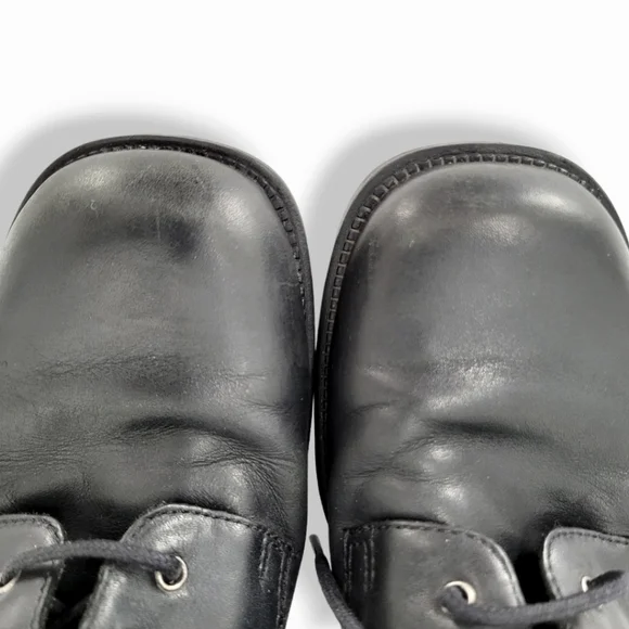 VINTAGE Y2K WHITE MOUNTAIN Lace Up Ankle Booties Black - Picture 3 of 15
